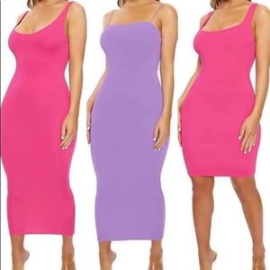 Naked wardrobe purple dress